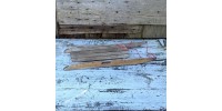 Traineau antique bois et patin d'acier